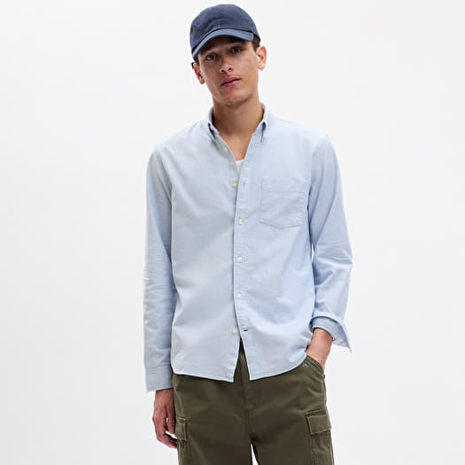 Cămașă GAP Standard Oxford Shirt Light Blue