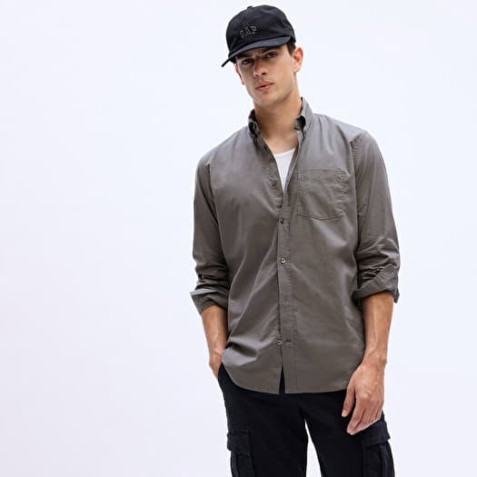 Πουκάμισα GAP Standard Stretch Poplin Shirt New Shadow