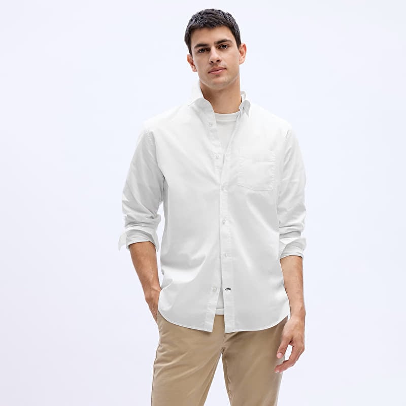 Krekls GAP Standard Stretch Poplin Shirt Optic White