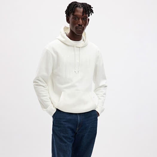 Sweatshirt GAP Shine Logo Hoodie New Off White
