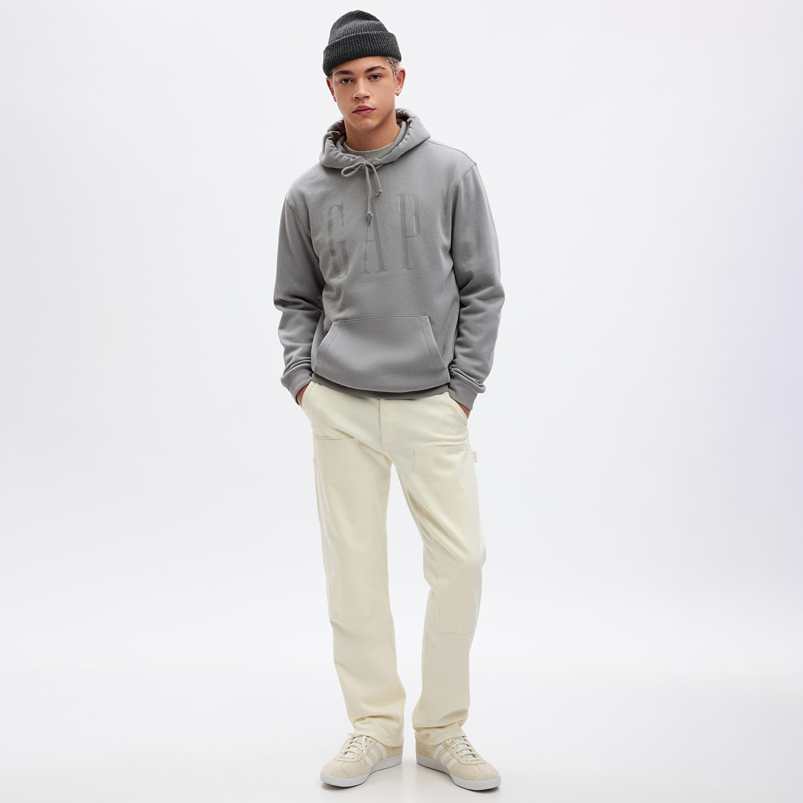 Sweatshirt GAP Shine Logo Hoodie Pilot Grey XS