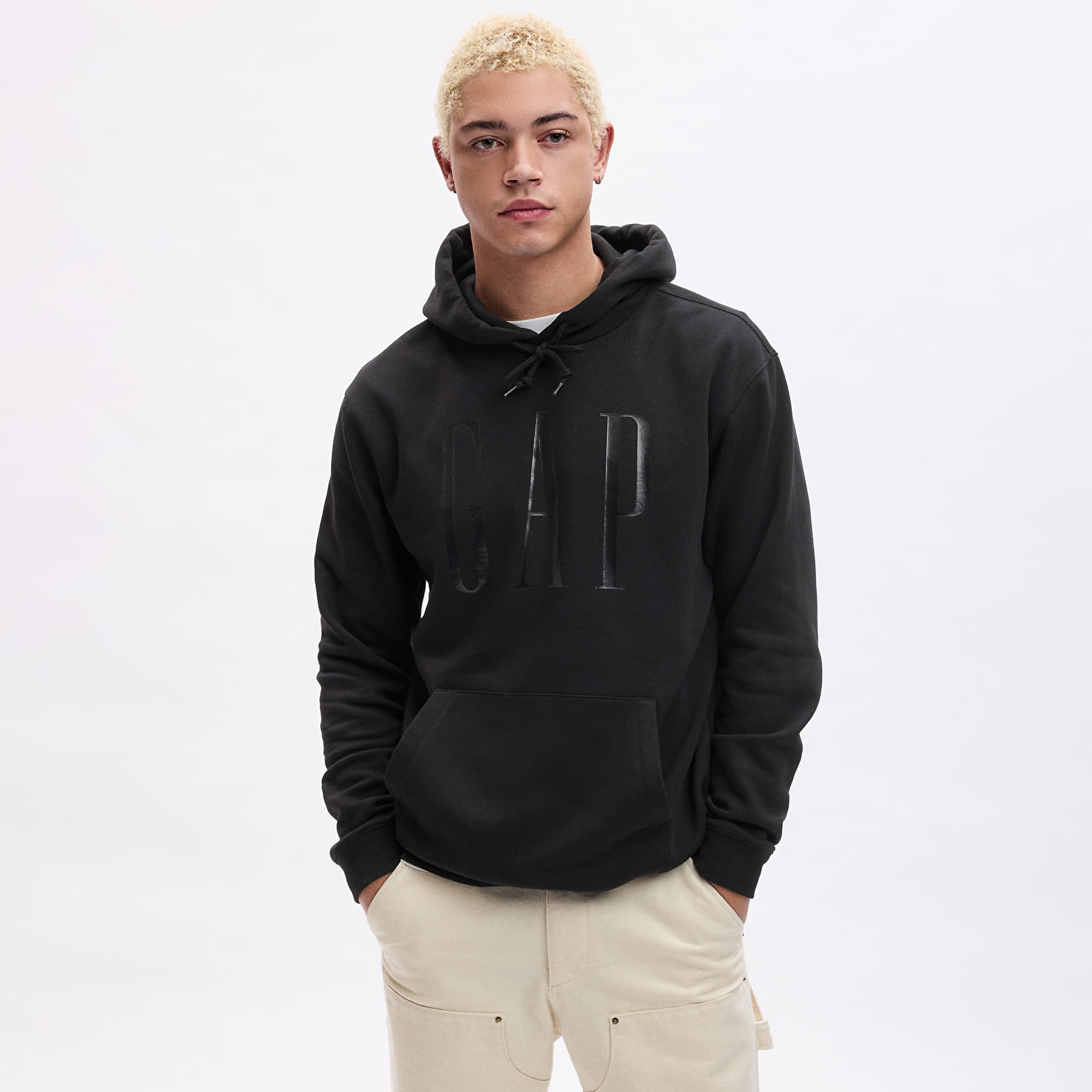 Sweatshirts GAP Shine Logo Hoodie True Black