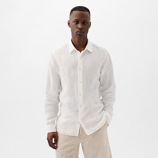 23SS Linen シャツ Linen shirt | Grey | lt stone | Slim fit | 30-203345A