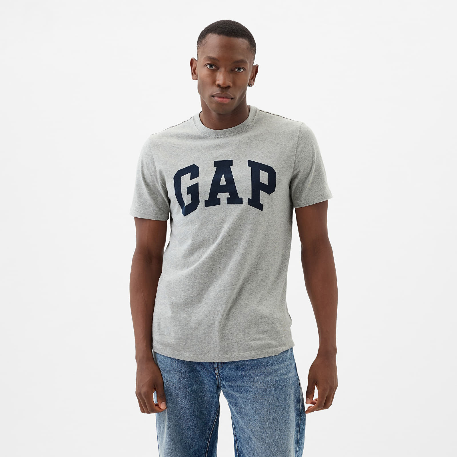 Tricou GAP Basic Logo Tee Heather Grey