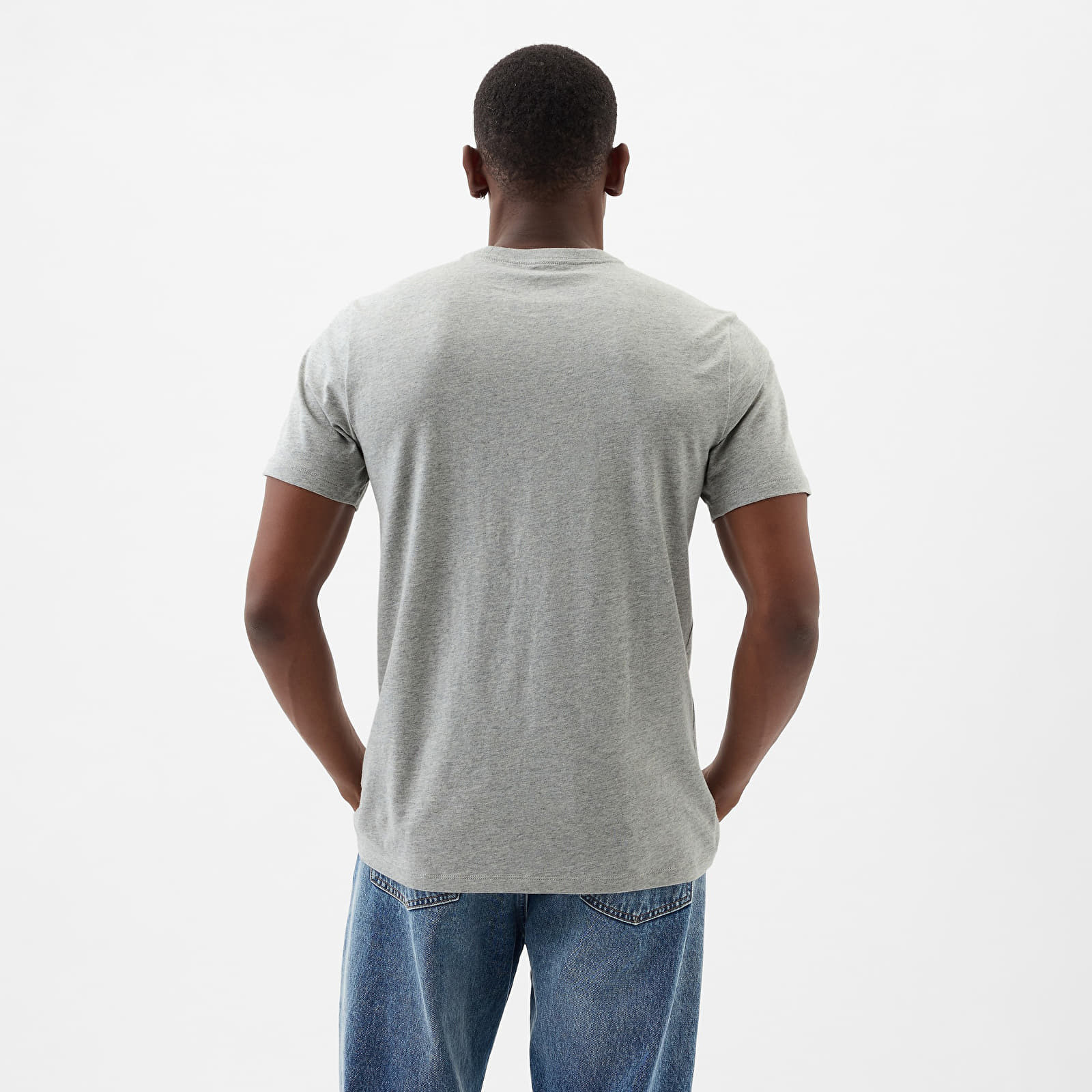 Camisetas GAP Basic Logo Tee Heather Grey