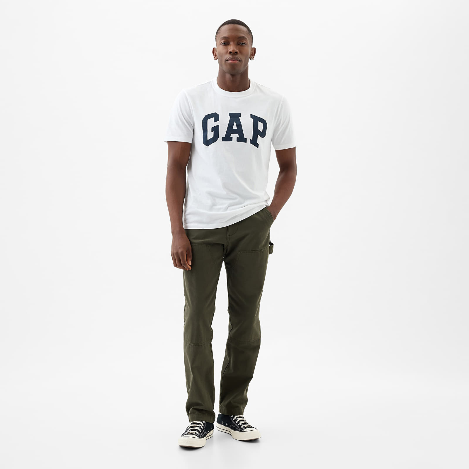 Camisetas GAP Basic Logo Tee White V2 Global