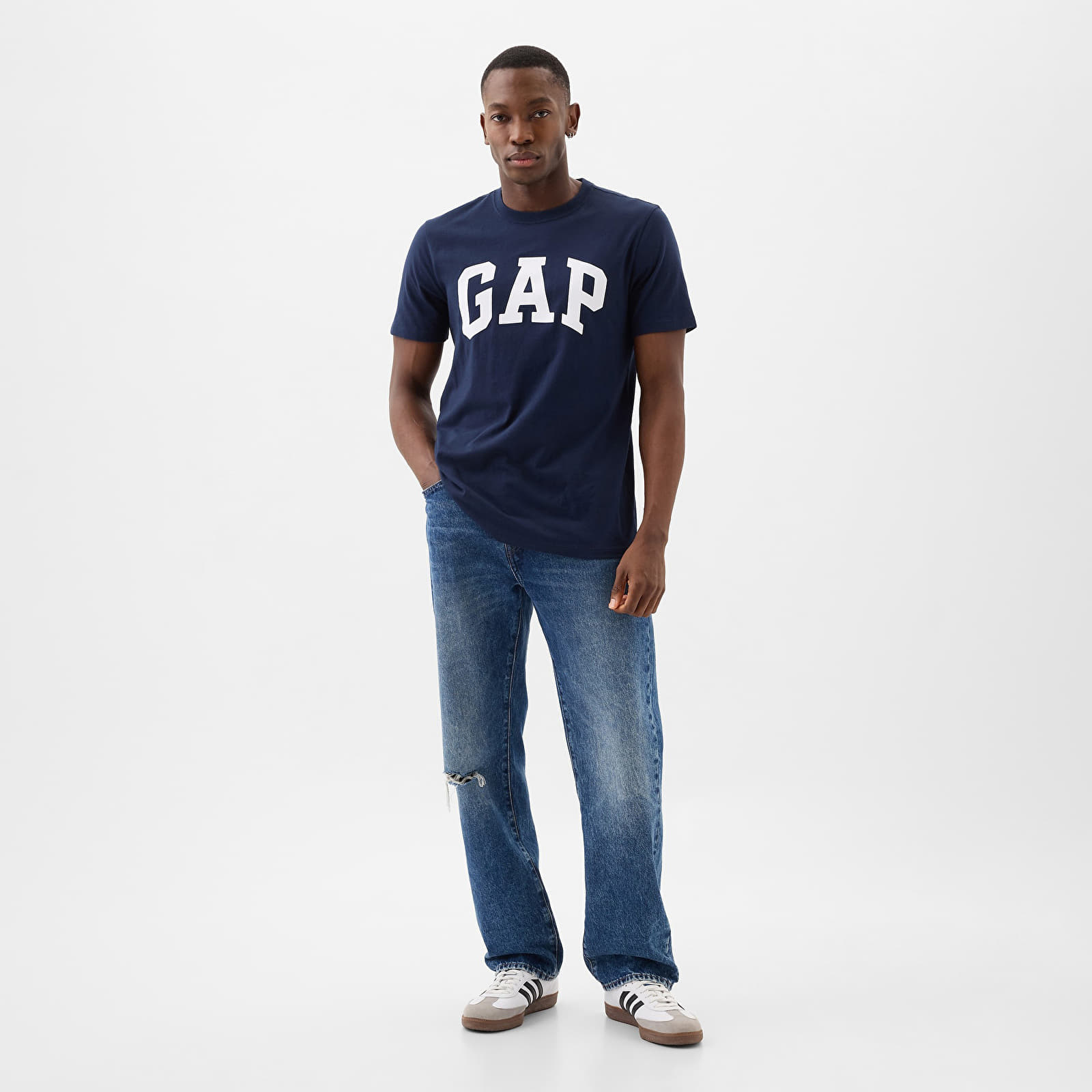 Camisetas GAP Basic Logo Tee Tapestry Navy