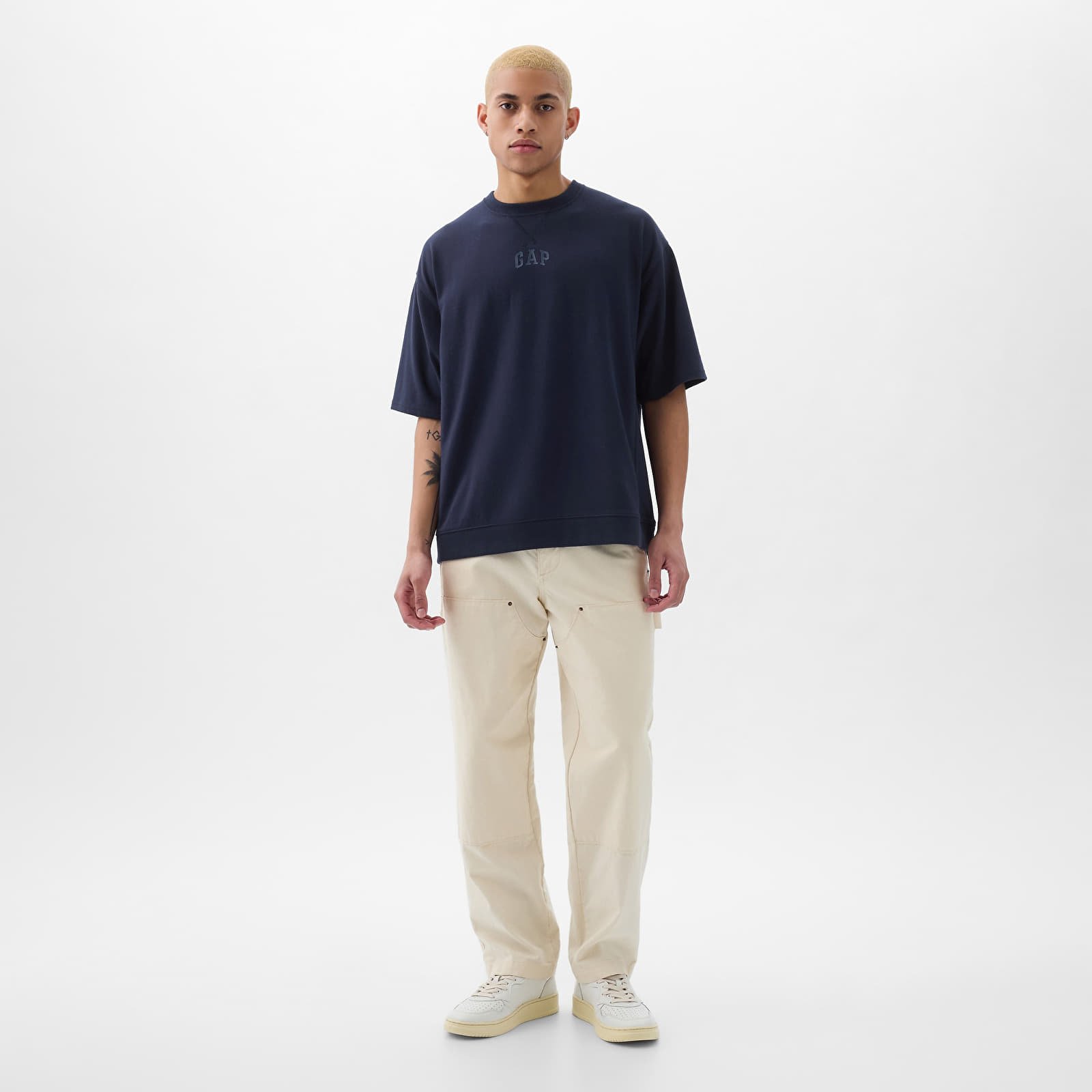 T-särgid GAP Micro Logo Tee Navy Uniform