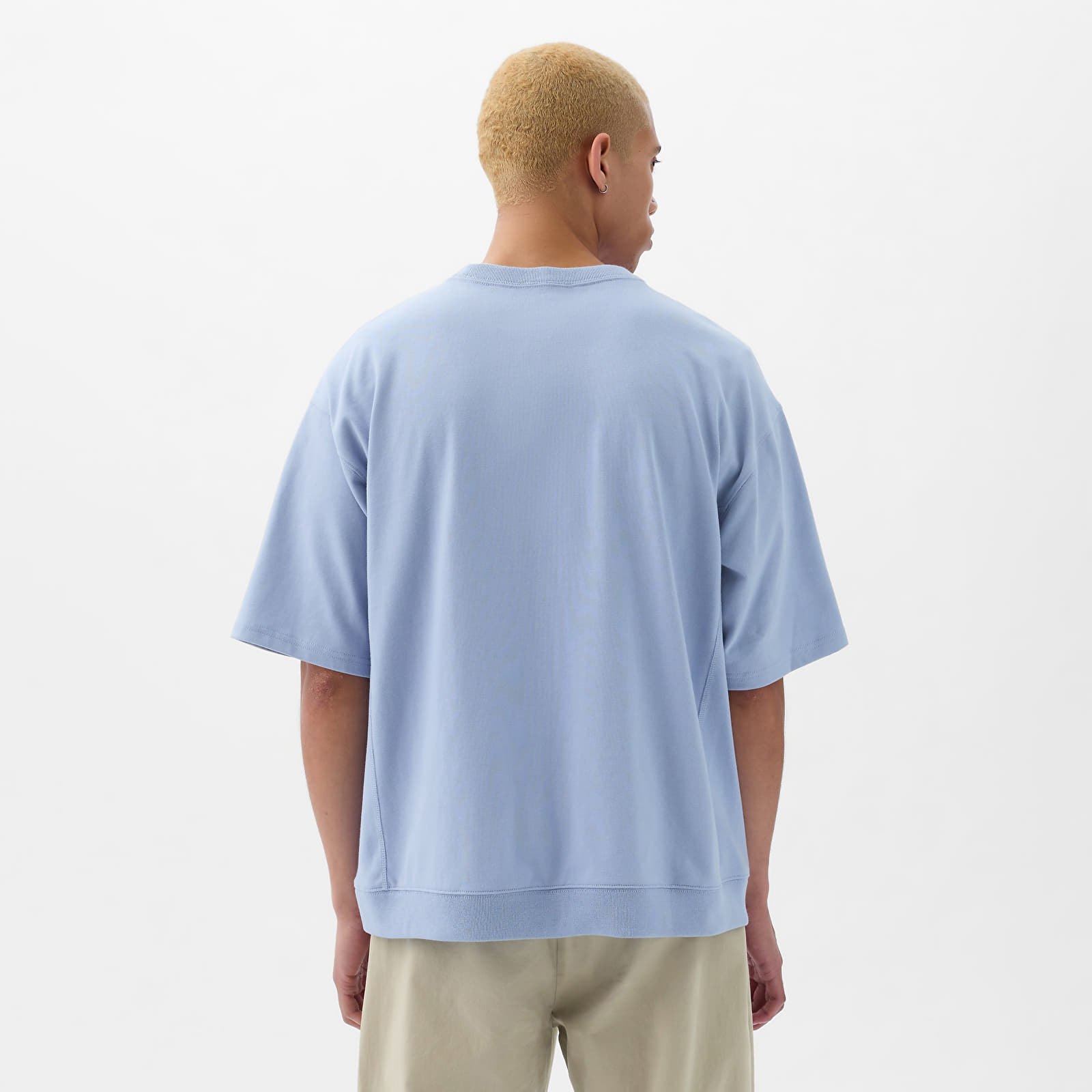 T-Shirts GAP Micro Logo Tee Distant Blue | Queens 