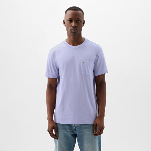 T-skjorte GAP Pocket Micro Logo Tee Fresh Lavender
