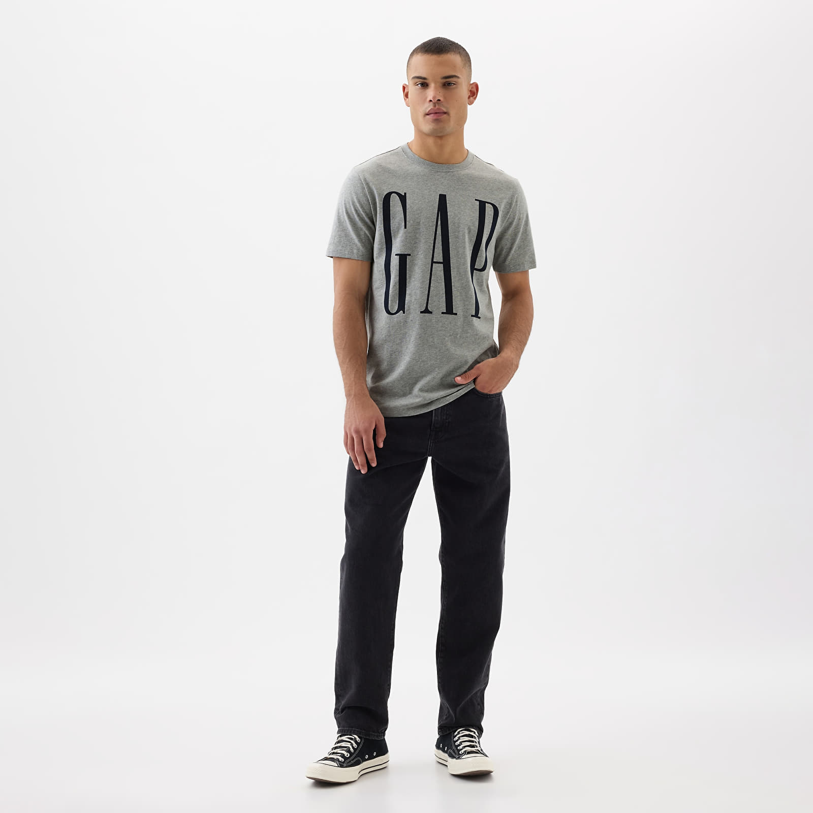 T-shirts GAP Logo Tee Heather Grey