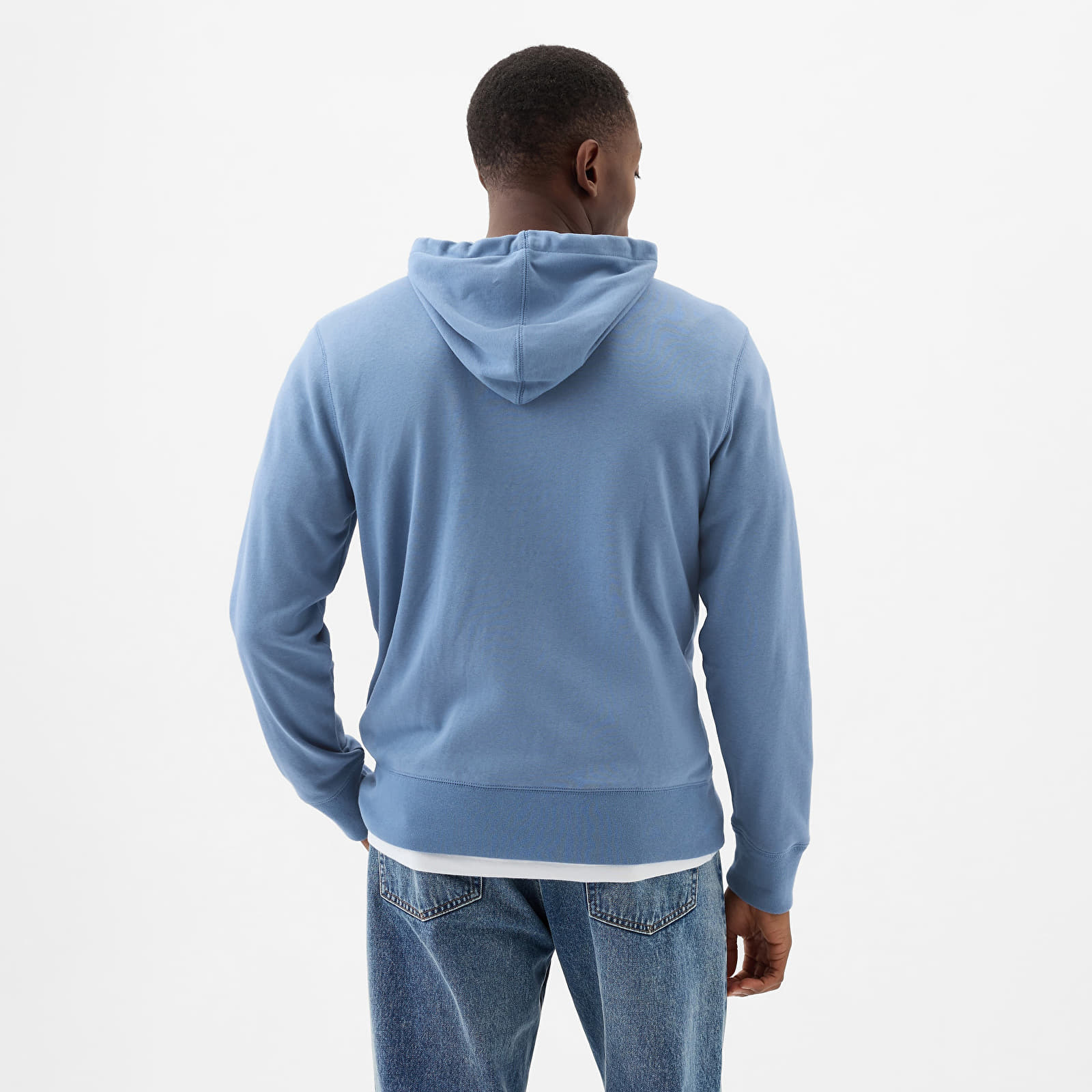 Hoodies and sweatshirts  GAP French Terry Fullzip Logo Hoodie Soft Cornflower