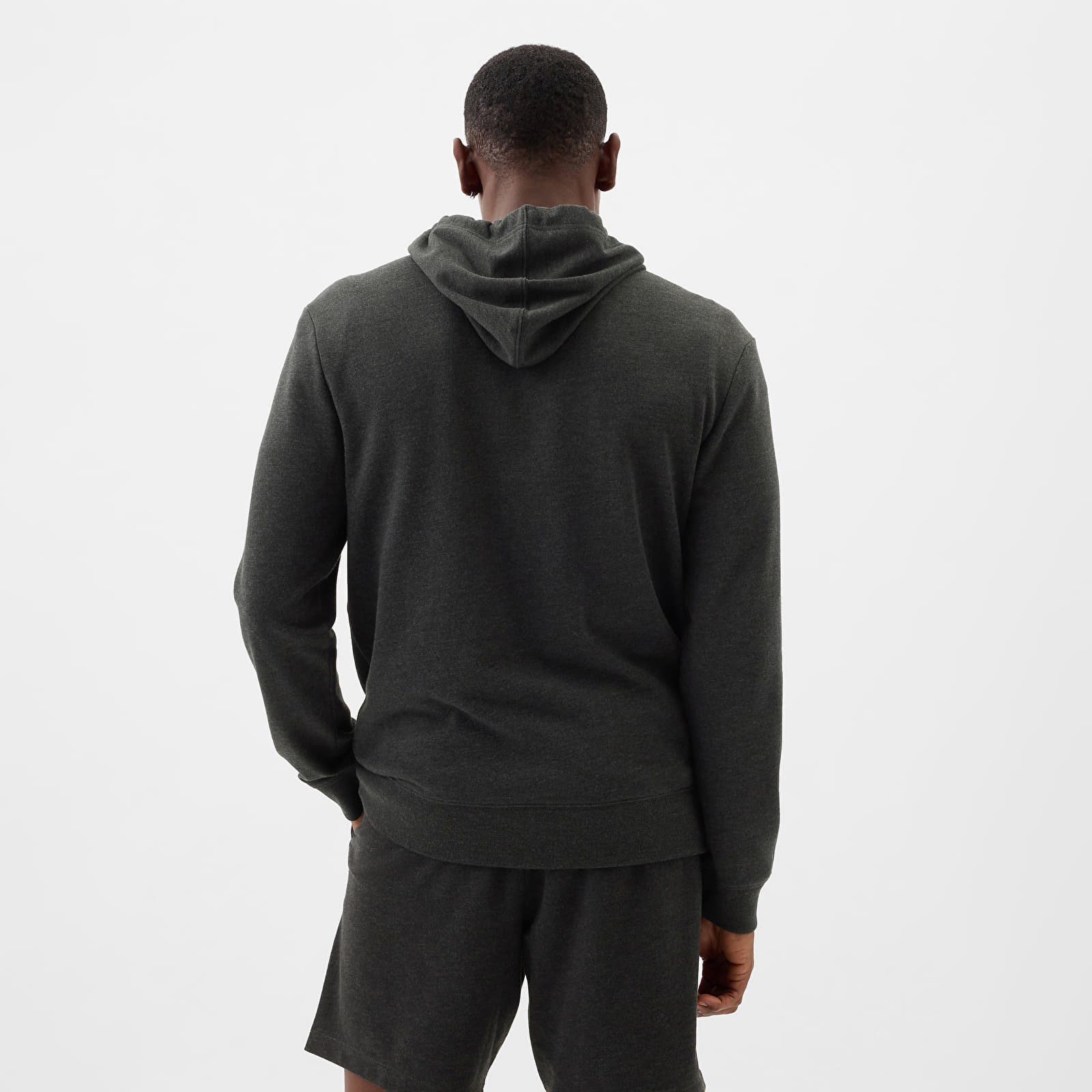 Kapuutsikud ja kampsunid GAP French Terry Pullover Logo Hoodie B85 Charcoal Heather