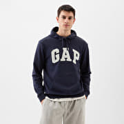 GAP French Terry Pullover Logo Hoodie Tapestry Navy