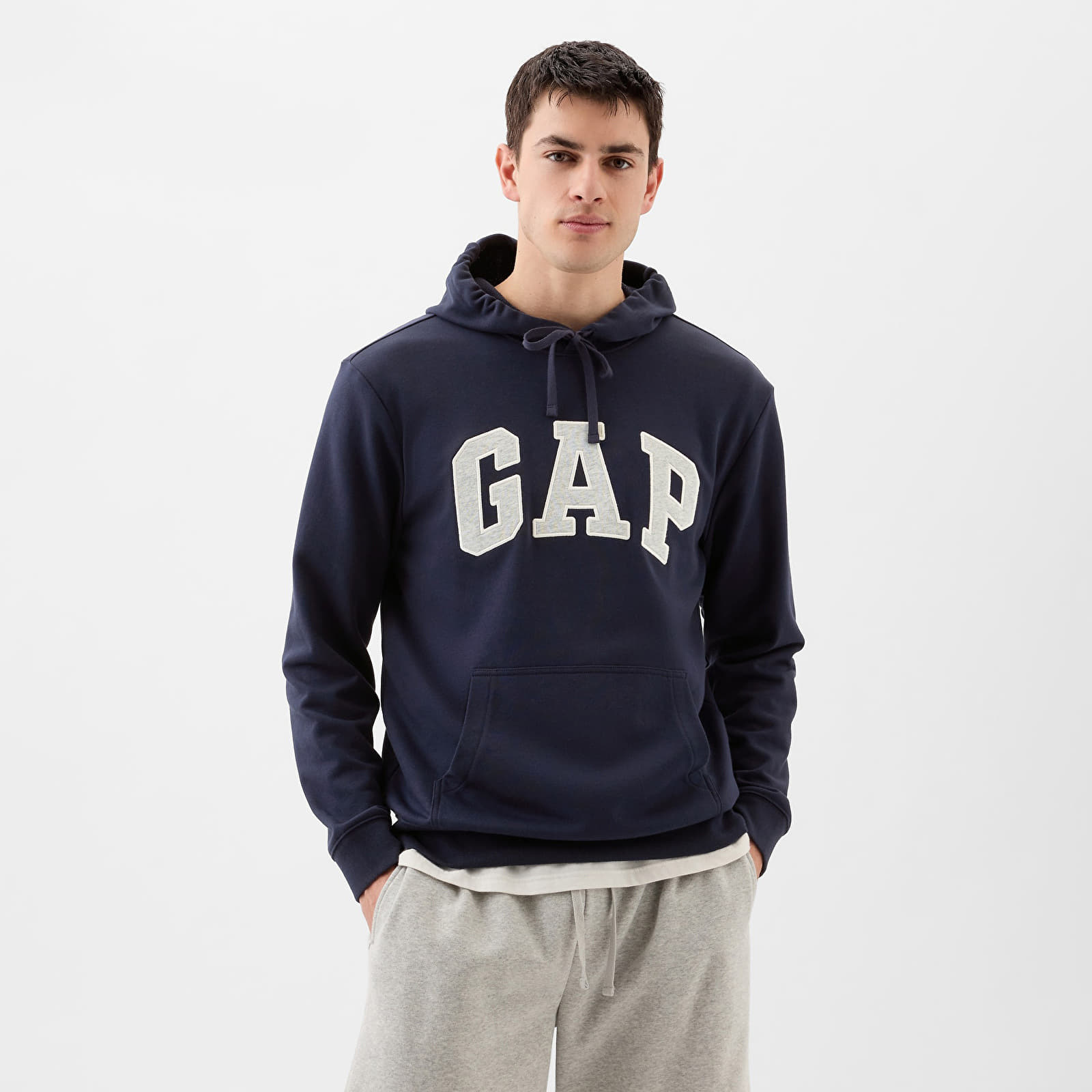 Hoodies and sweatshirts GAP French Terry Pullover Logo Hoodie Tapestry Navy