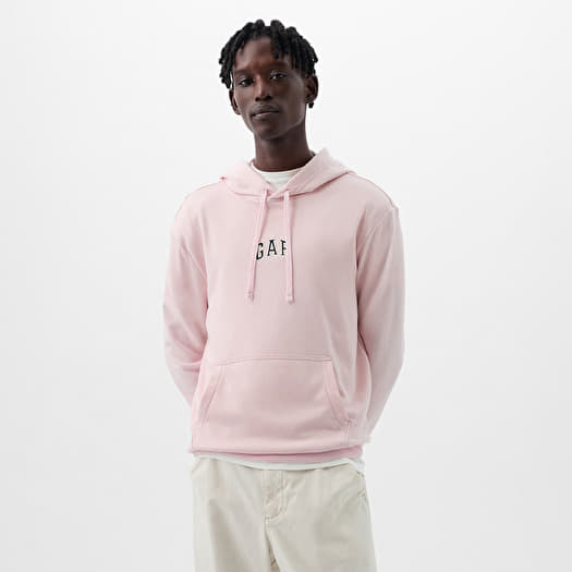 Majica GAP French Terry Pullover Mini Logo Hoodie Light Peony