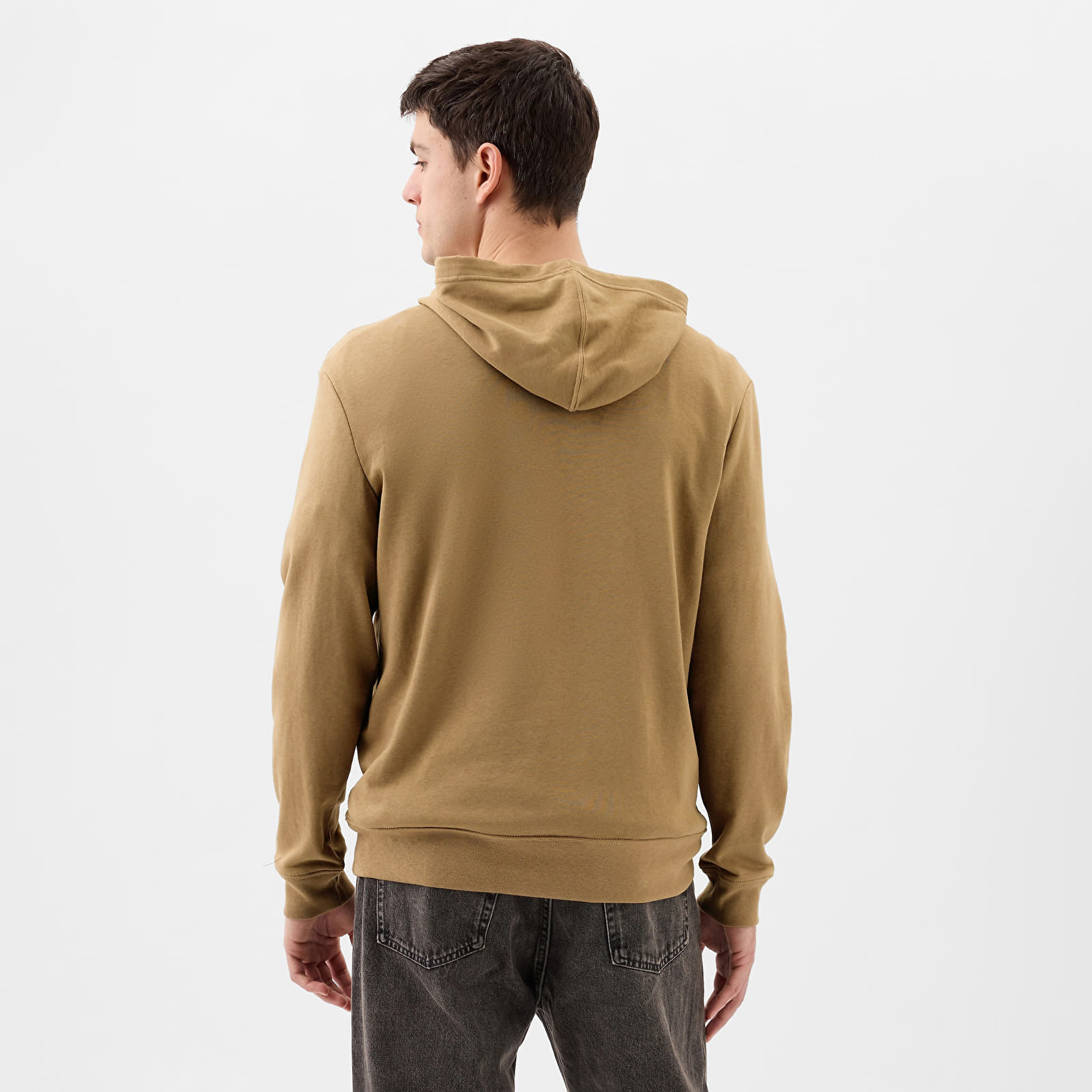 Hoodies and sweatshirts  GAP French Terry Pullover Logo Hoodie Perfect Khaki