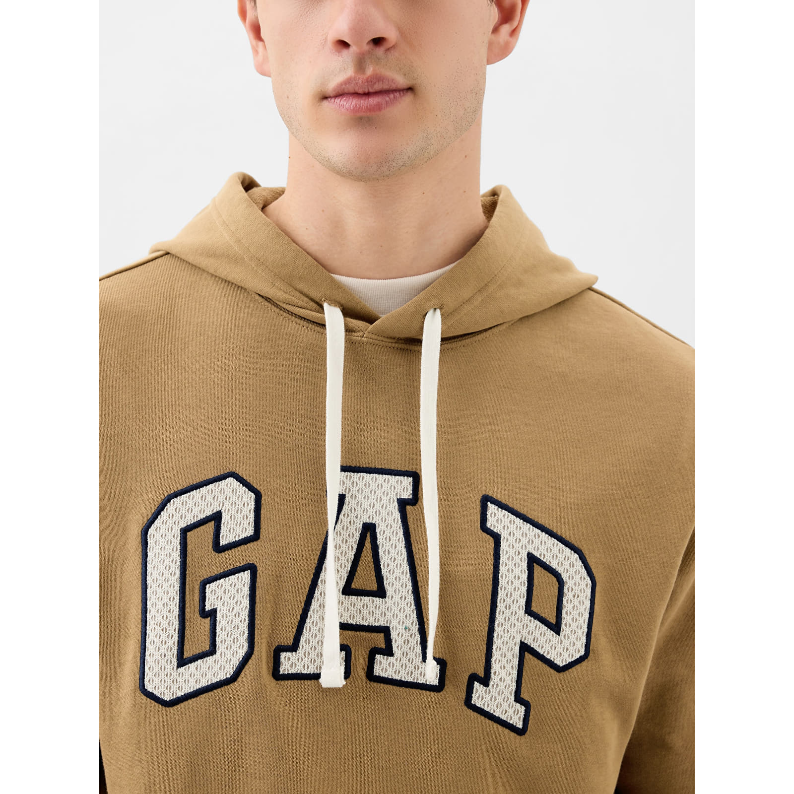 Hoodies and sweatshirts  GAP French Terry Pullover Logo Hoodie Perfect Khaki