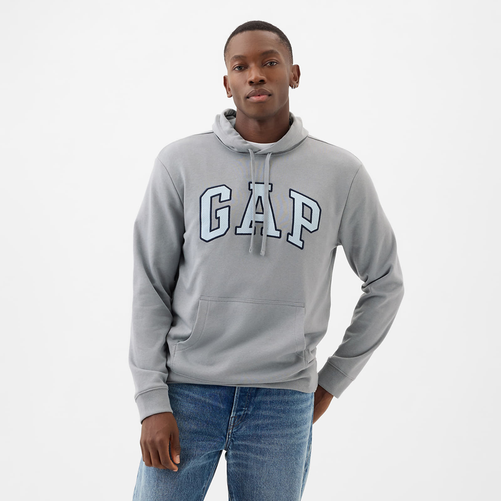 Hoodies and sweatshirts GAP French Terry Pullover Logo Hoodie Storm Cloud 623