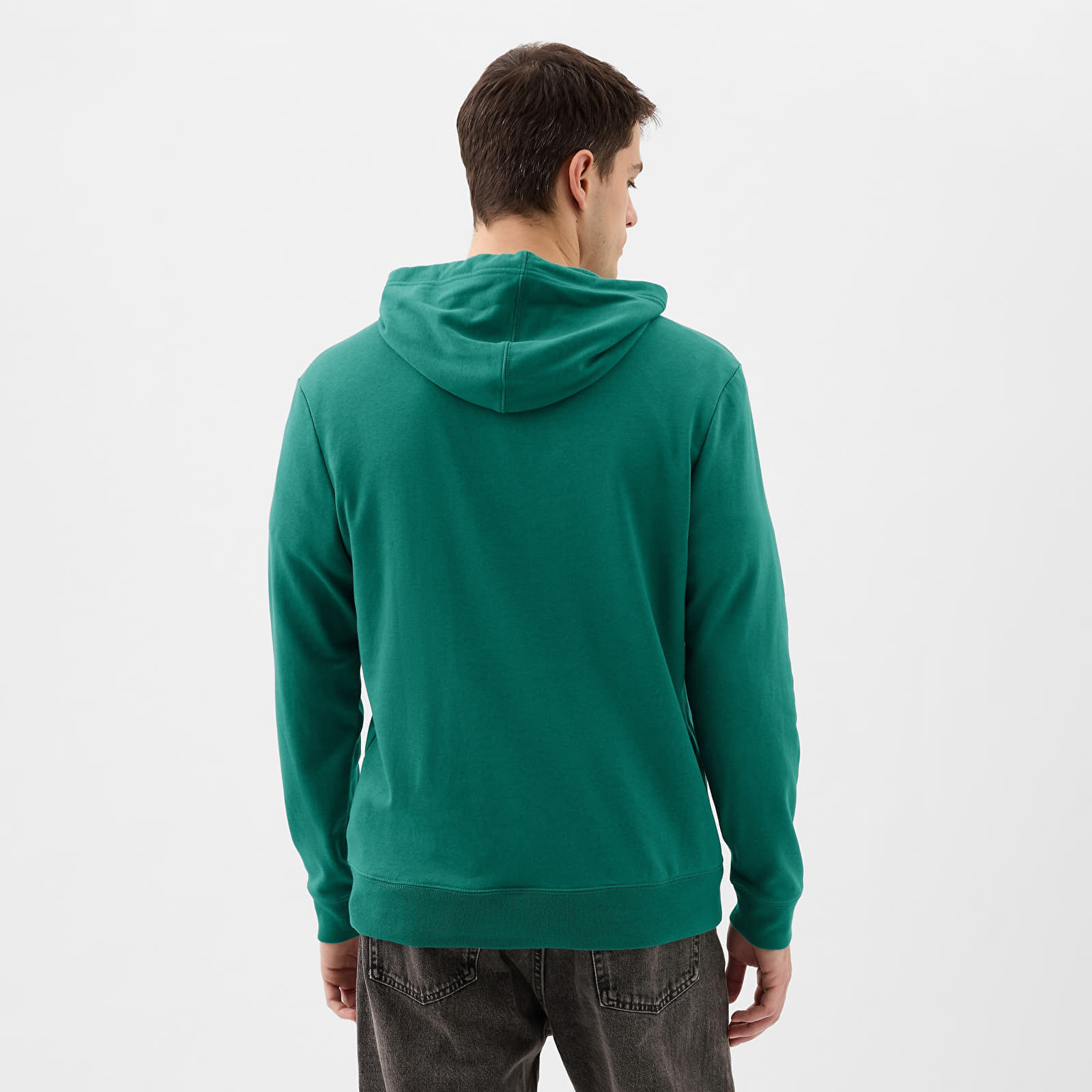 Hanorac GAP French Terry Pullover Logo Hoodie Jade Stone - 1 | YEO