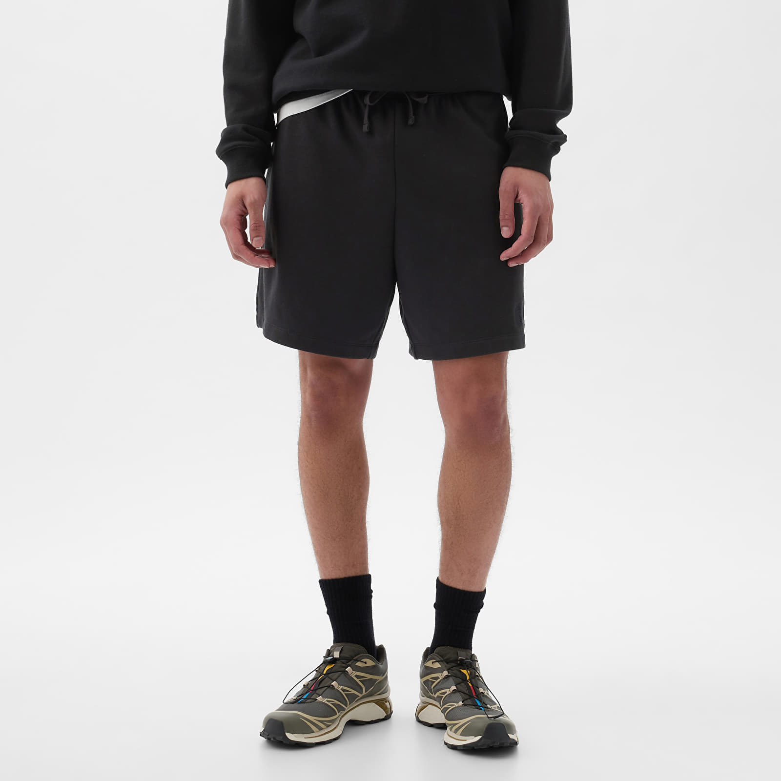 Σορτς GAP French Terry Logo Shorts Moonless Night XL