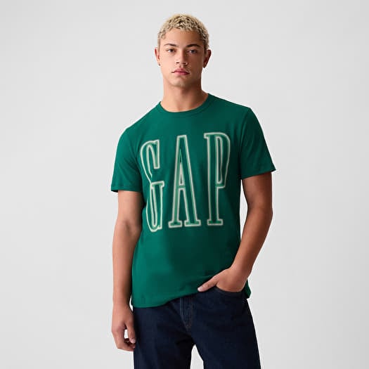 Tričko GAP Neon Logo Tee Aventurine Green 195421