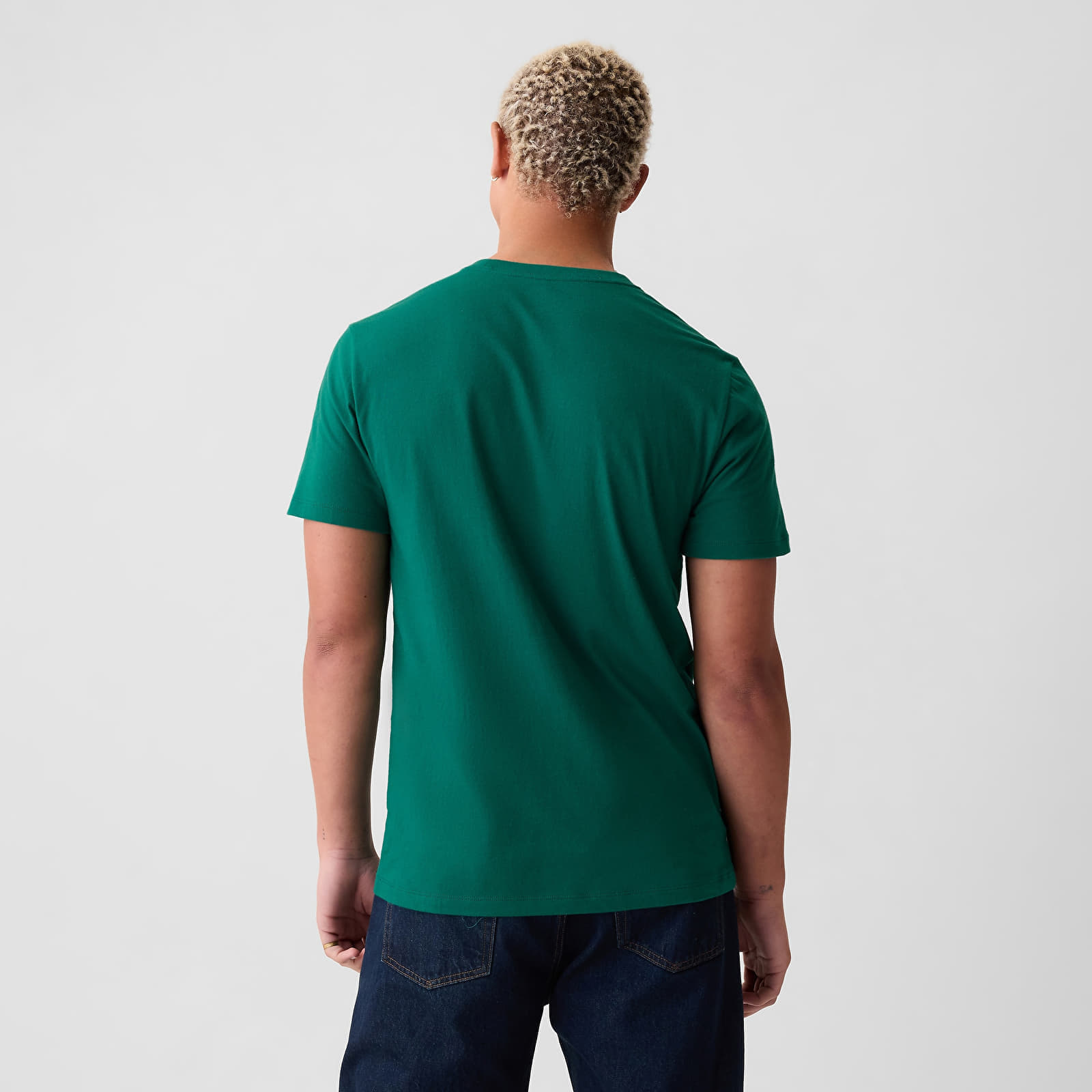 Tricou GAP Neon Logo Tee Aventurine Green 195421 - 1 | YEO