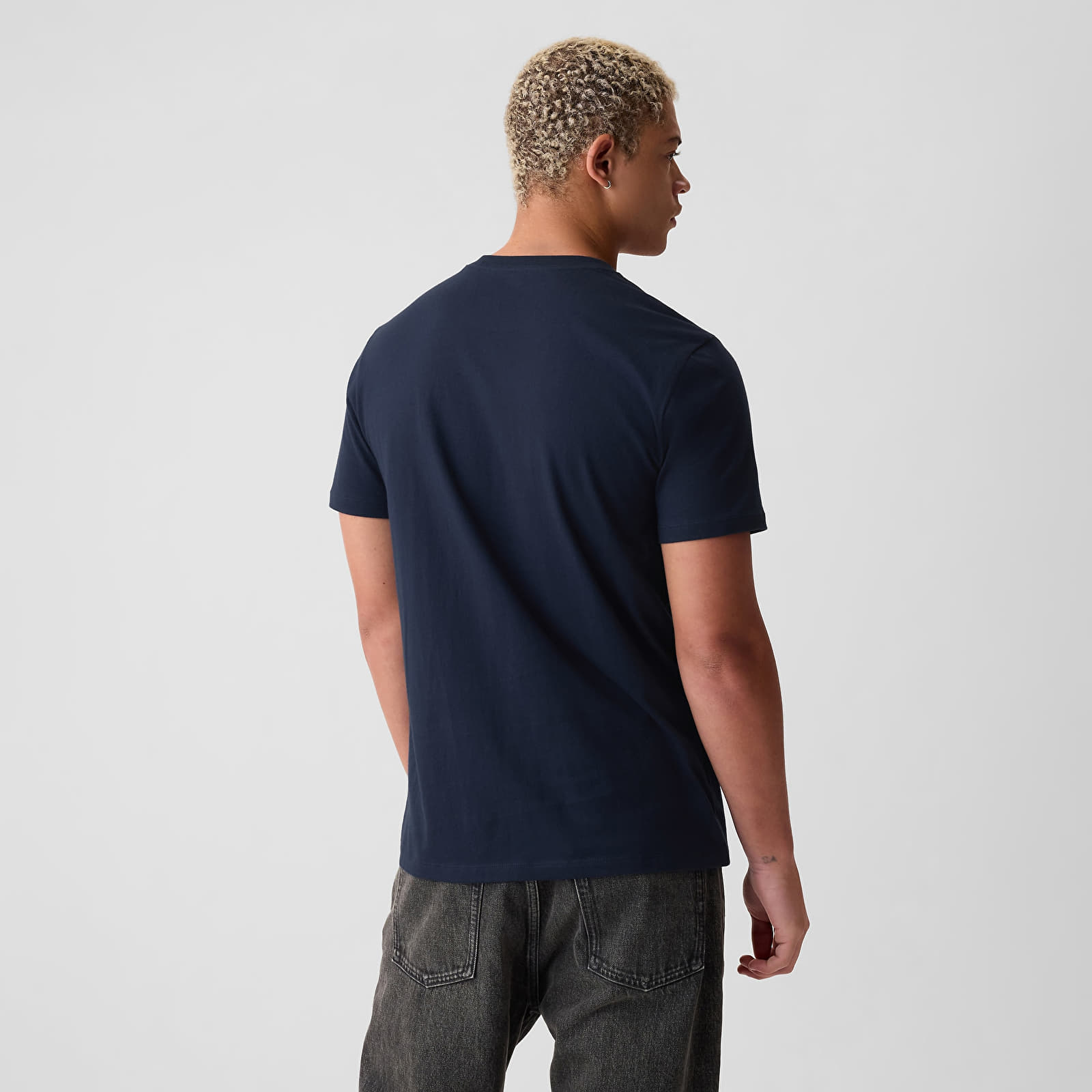 Camisetas GAP Neon Logo Tee Tapestry Navy