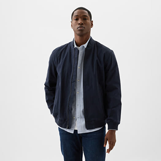 Jachetă GAP Bomber Jacket New Classic Navy