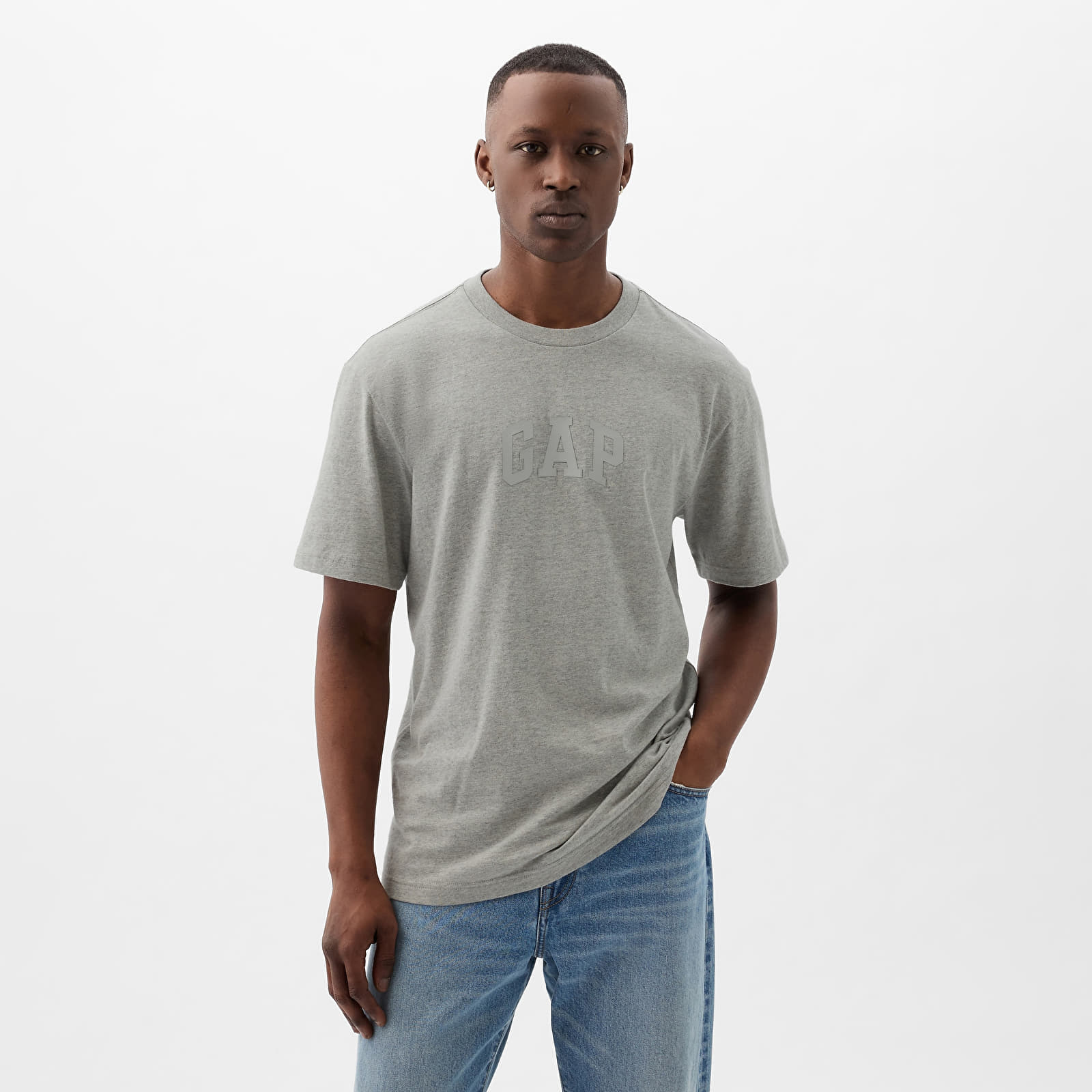 T-krekli GAP Logo Tee B10 Grey Heather