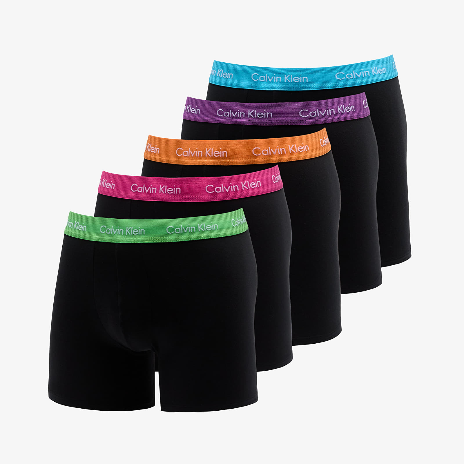 Boxerky Calvin Klein Cotton Stretch Boxer Brief 5-Pack Black