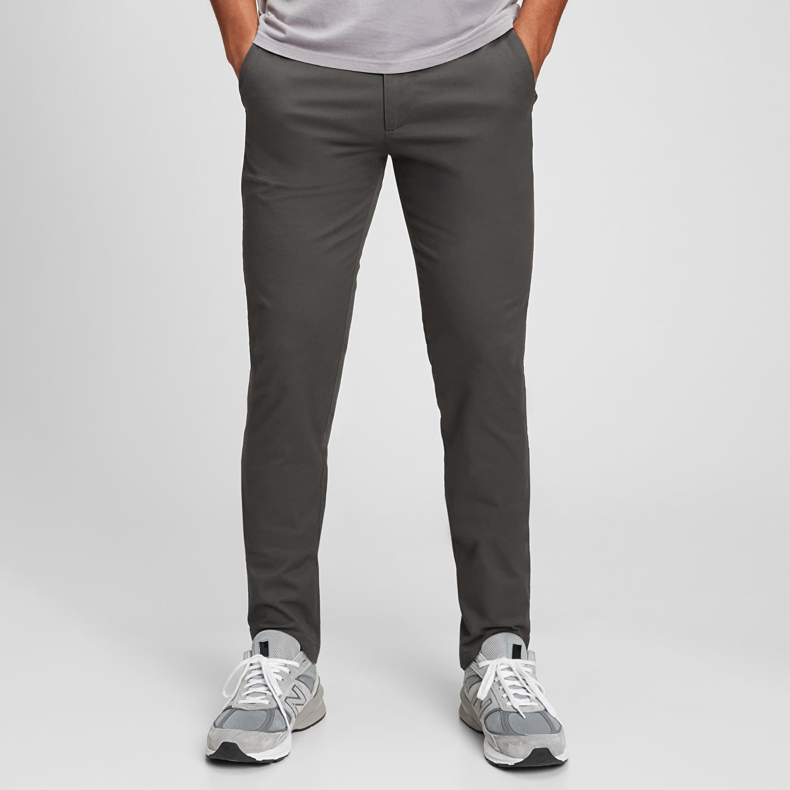 Pants GAP Chino Skinny Fit Pants Soft Black
