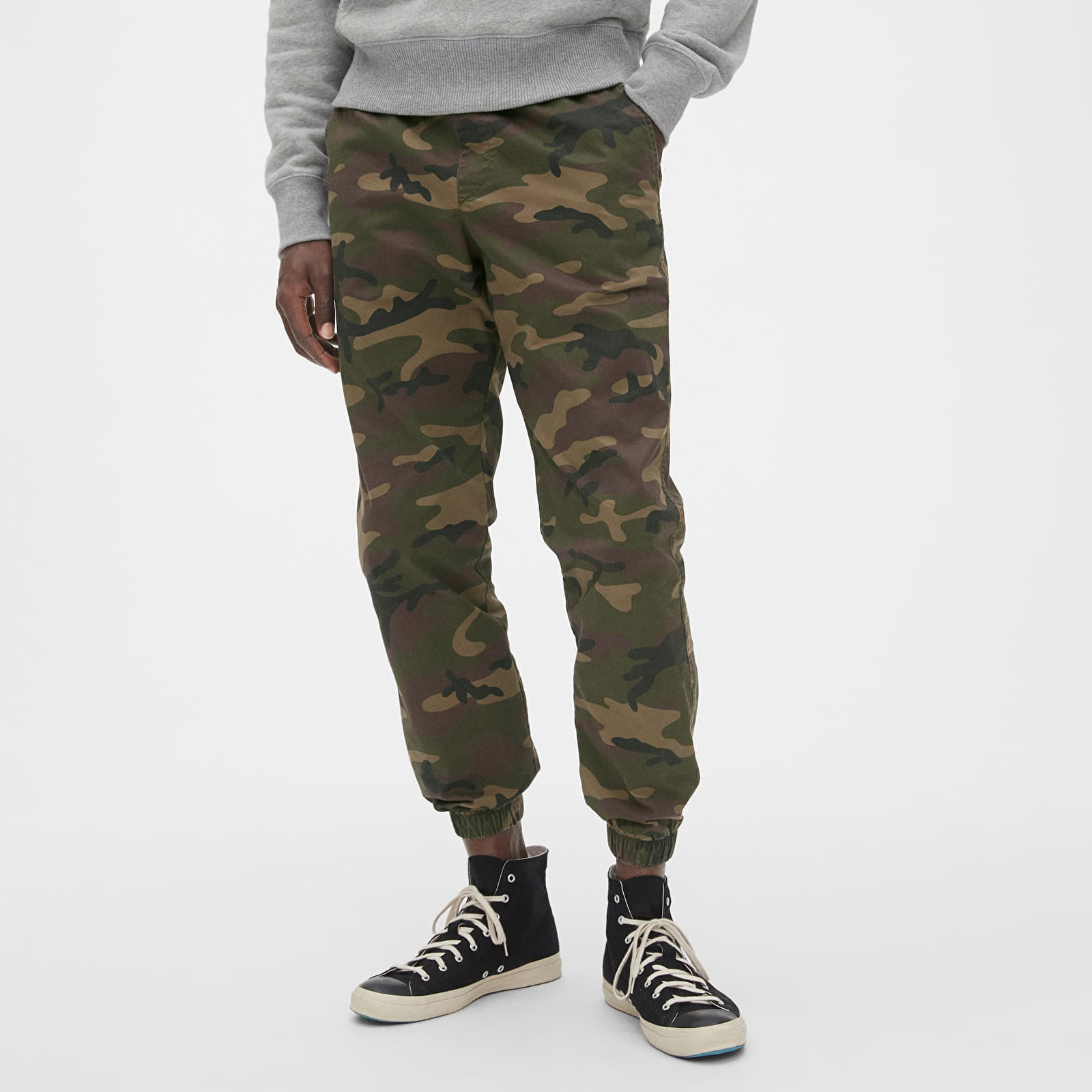Broek GAP Jogger Pants Green Camo