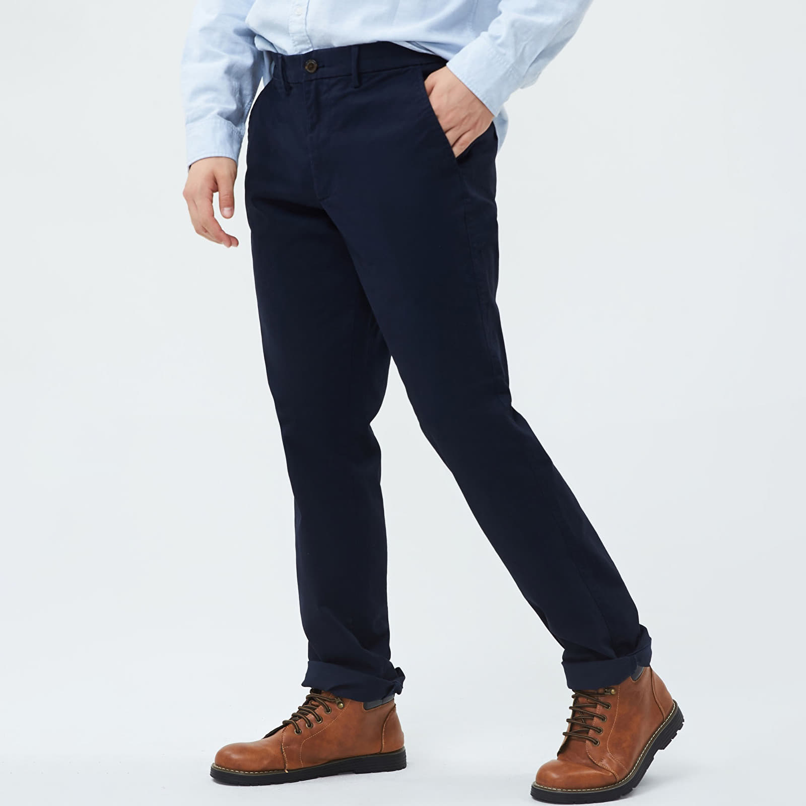 Pantalon GAP Chino Straight Fit Pants New Classic Navy