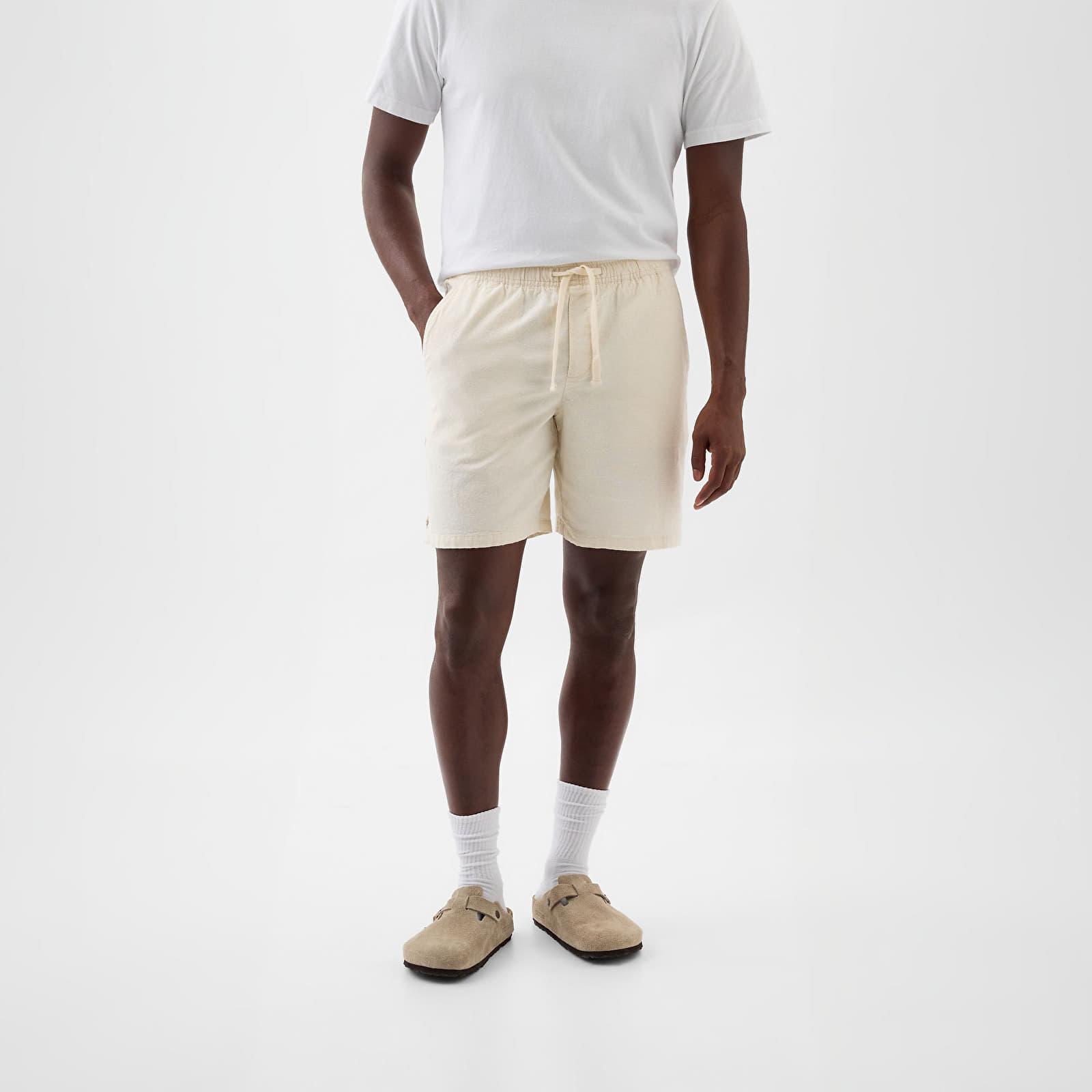 Shorts GAP 8 Inch Linen Cotton Easy Shorts Chino