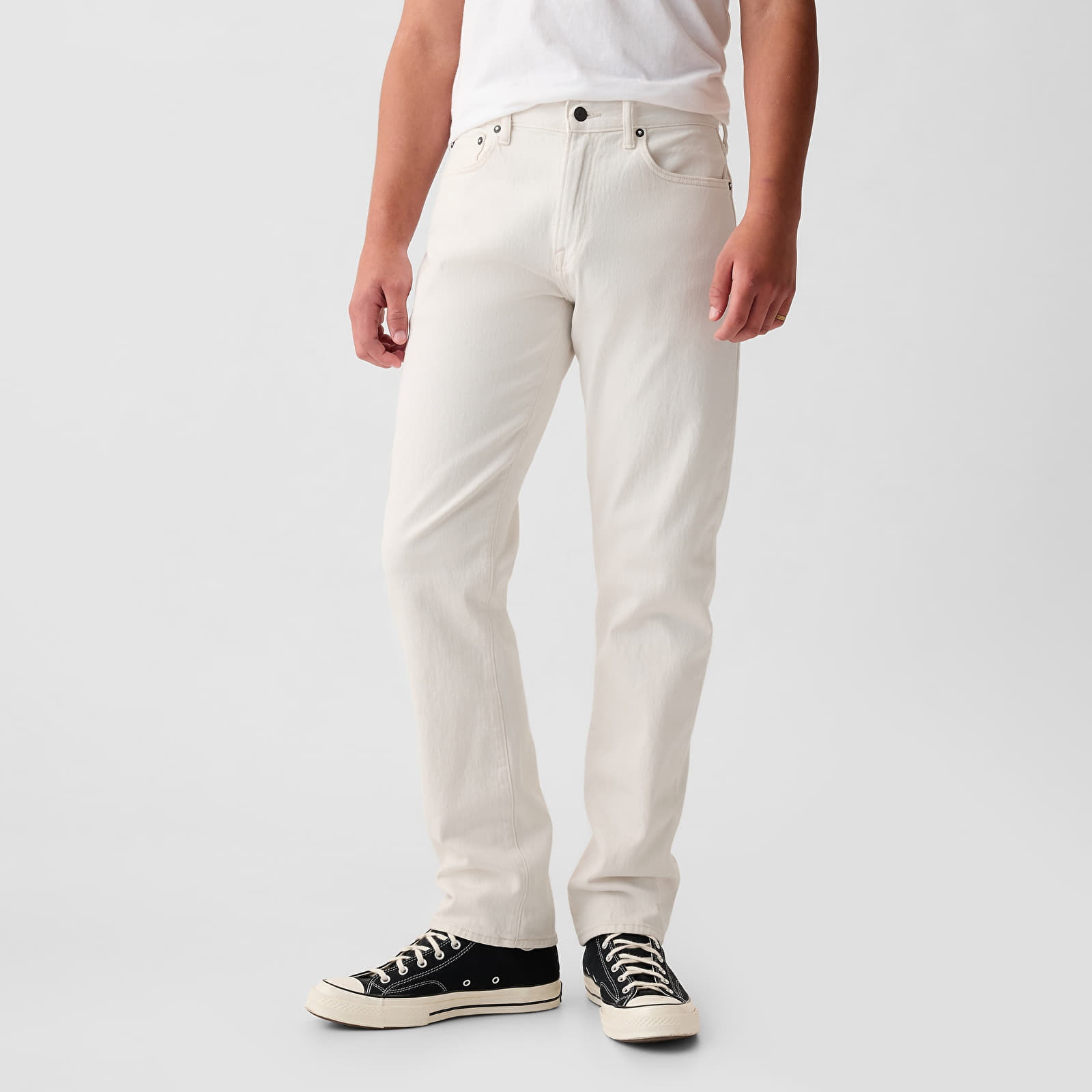 Kalhoty GAP Denim Pants Straight Carls Stone