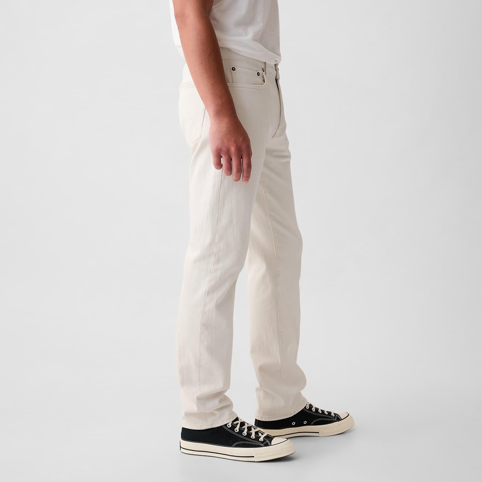 Kalhoty GAP Denim Pants Straight Carls Stone
