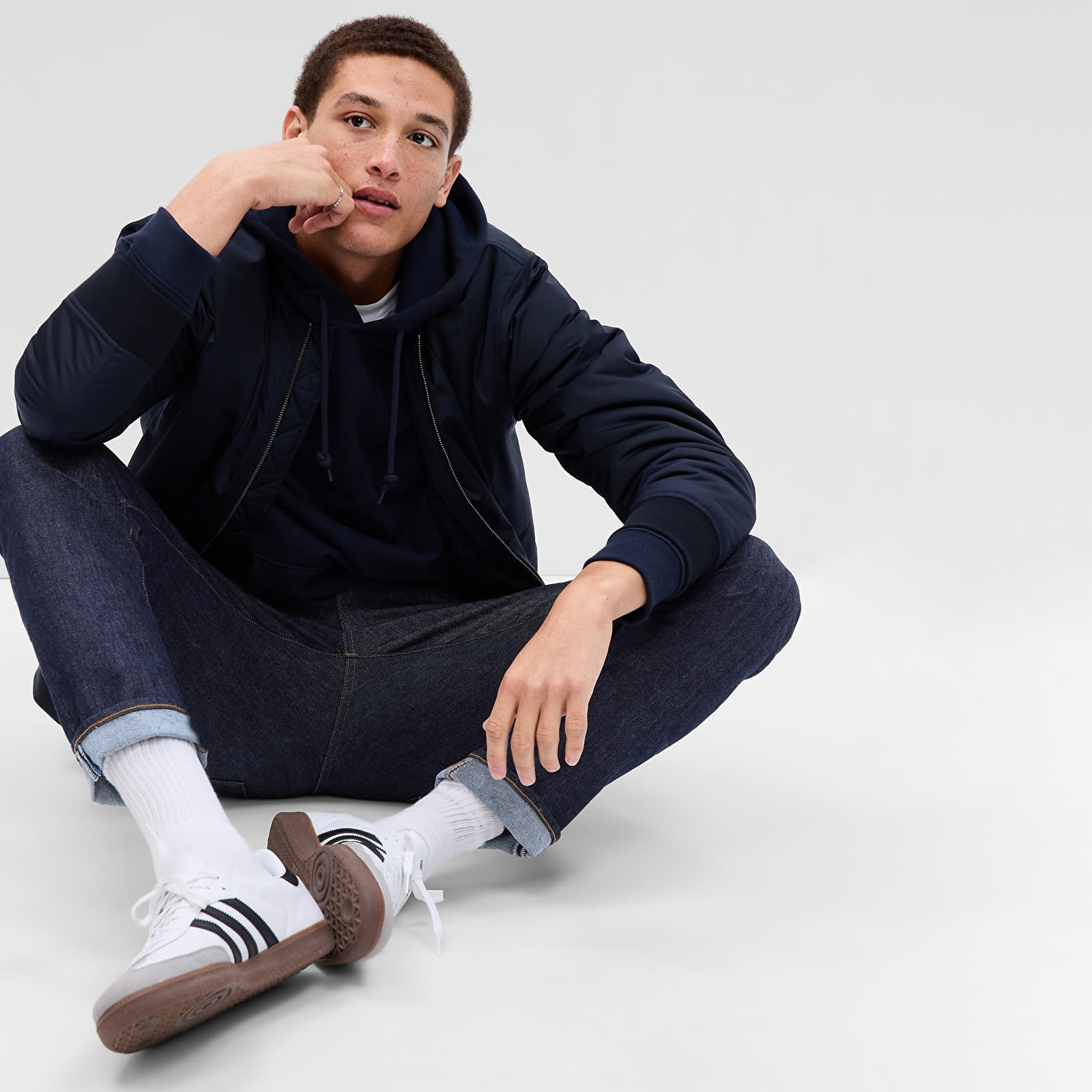 Jeans og bukser GAP Denim Pants Slim Resin Rinse 063