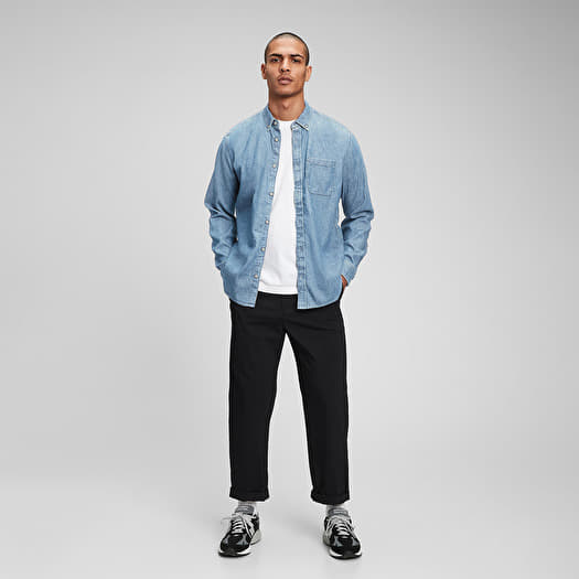 Chemise GAP Longsleeve Pocket Denim Shirt Light Indigo 6
