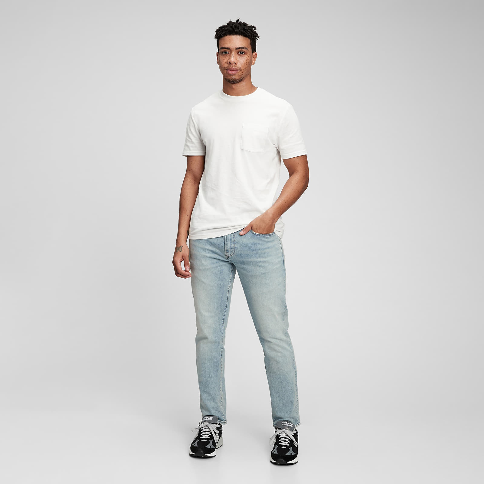 Broek GAP Denim Pants Slim Light Wash