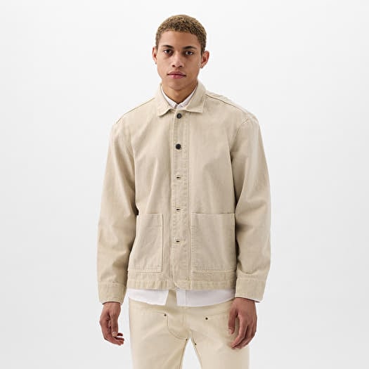 Kabát GAP Denim Chore Jacket Fresh Praline