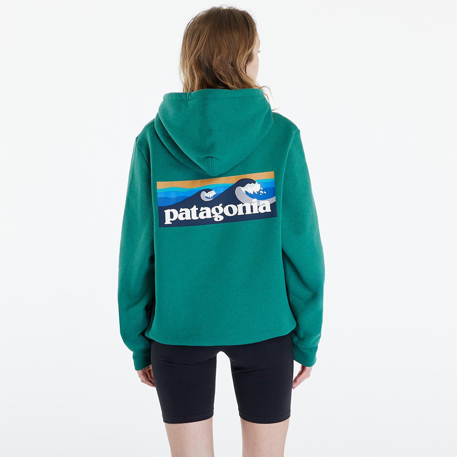 Mikiny Patagonia Boardshort Logo Uprisal Hoody UNISEX Gather Green