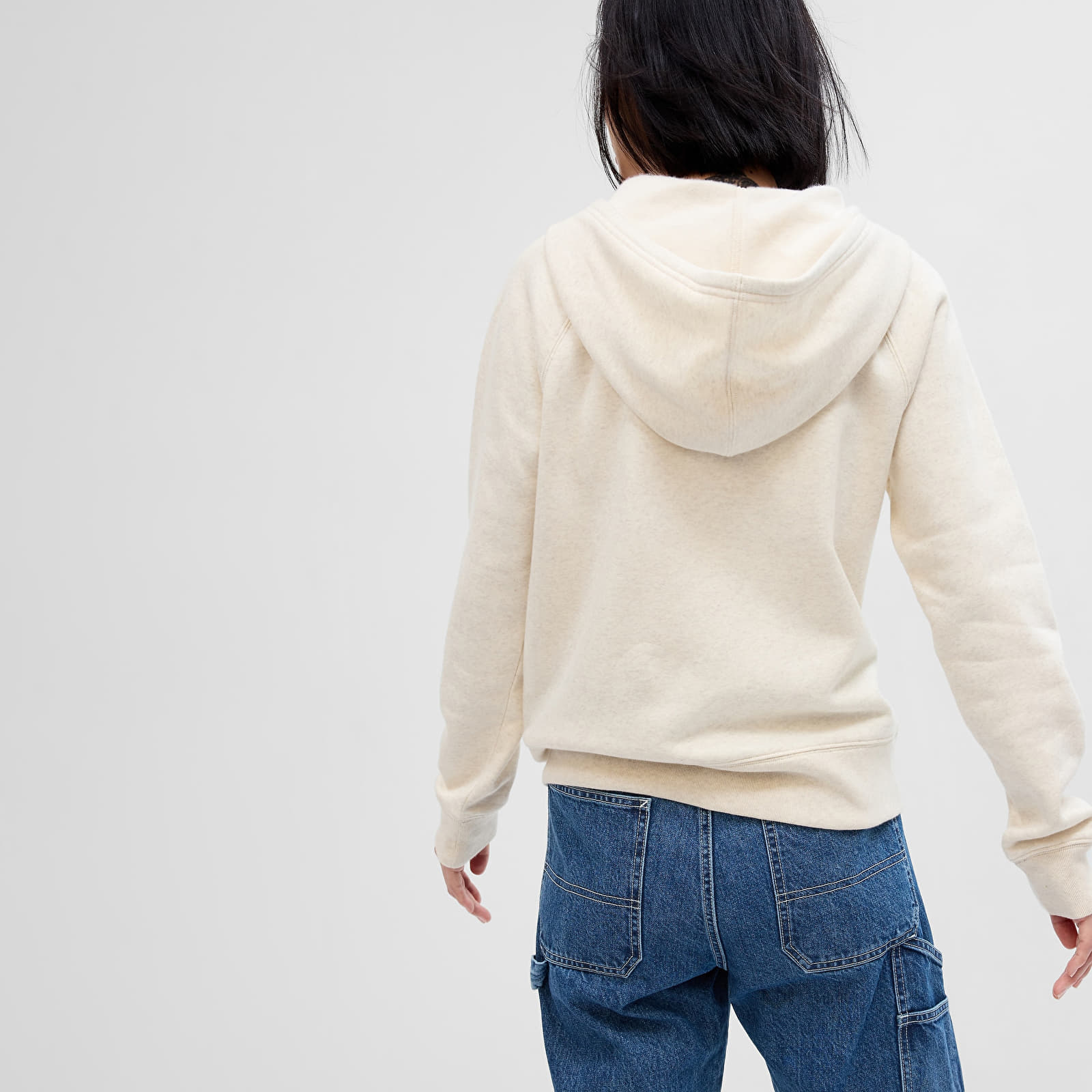 Sudaderas GAP Fullzip Logo Hoodie Oatmeal Heather