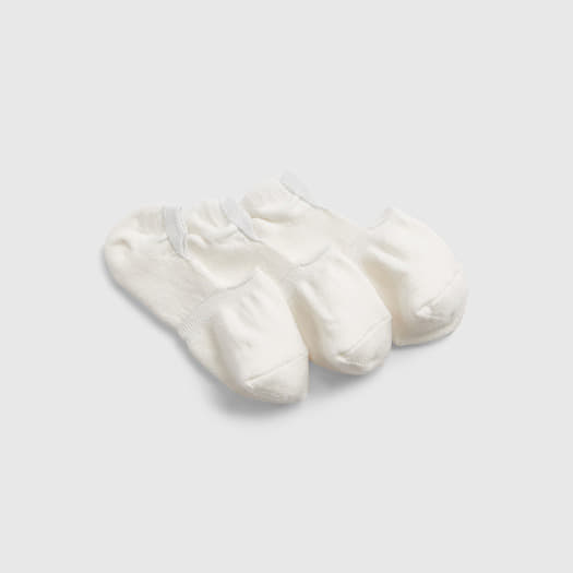 GAP No Show Socks 3-Pack New Off White