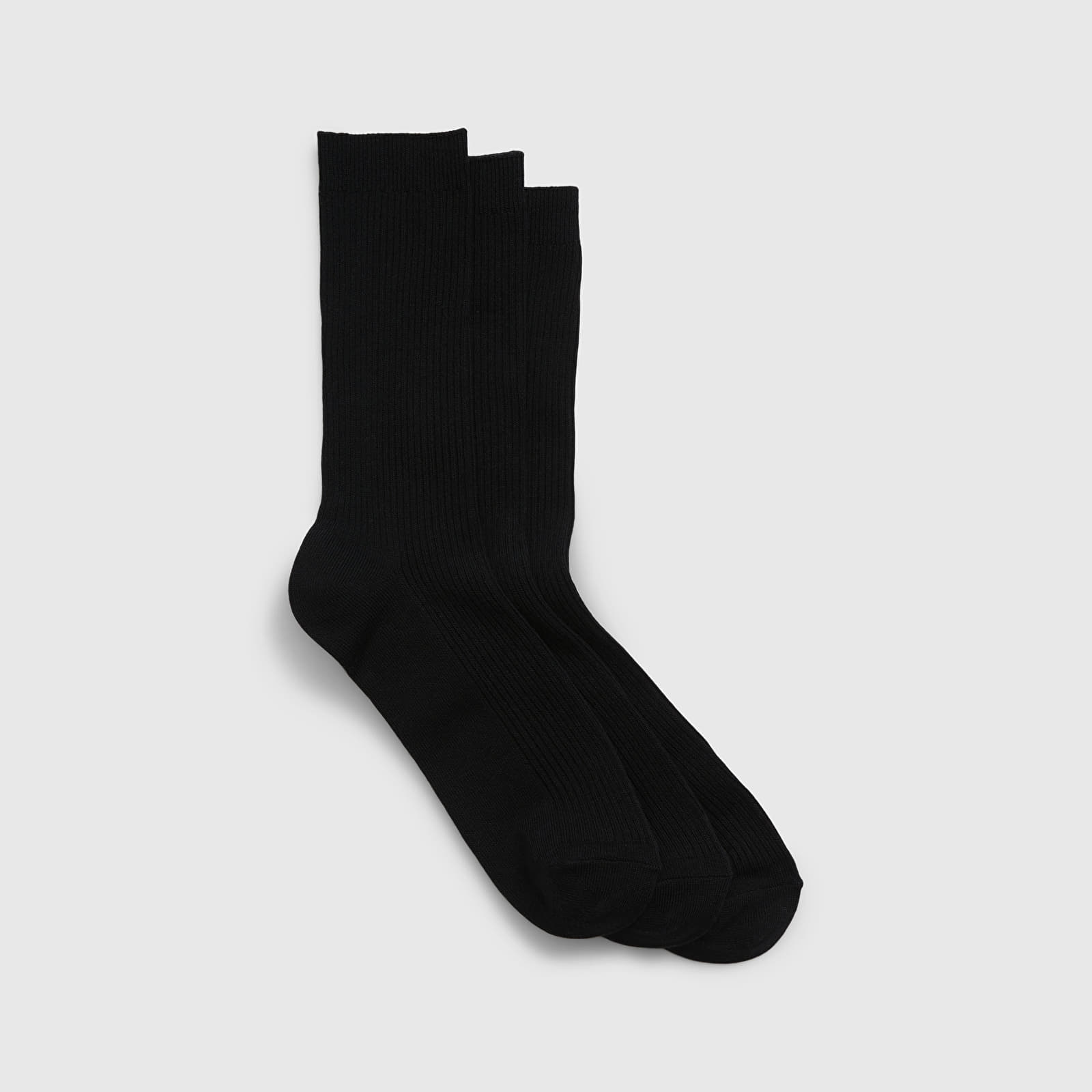 Zoknik GAP Basic Crew Socks 3-Pack True Black V2