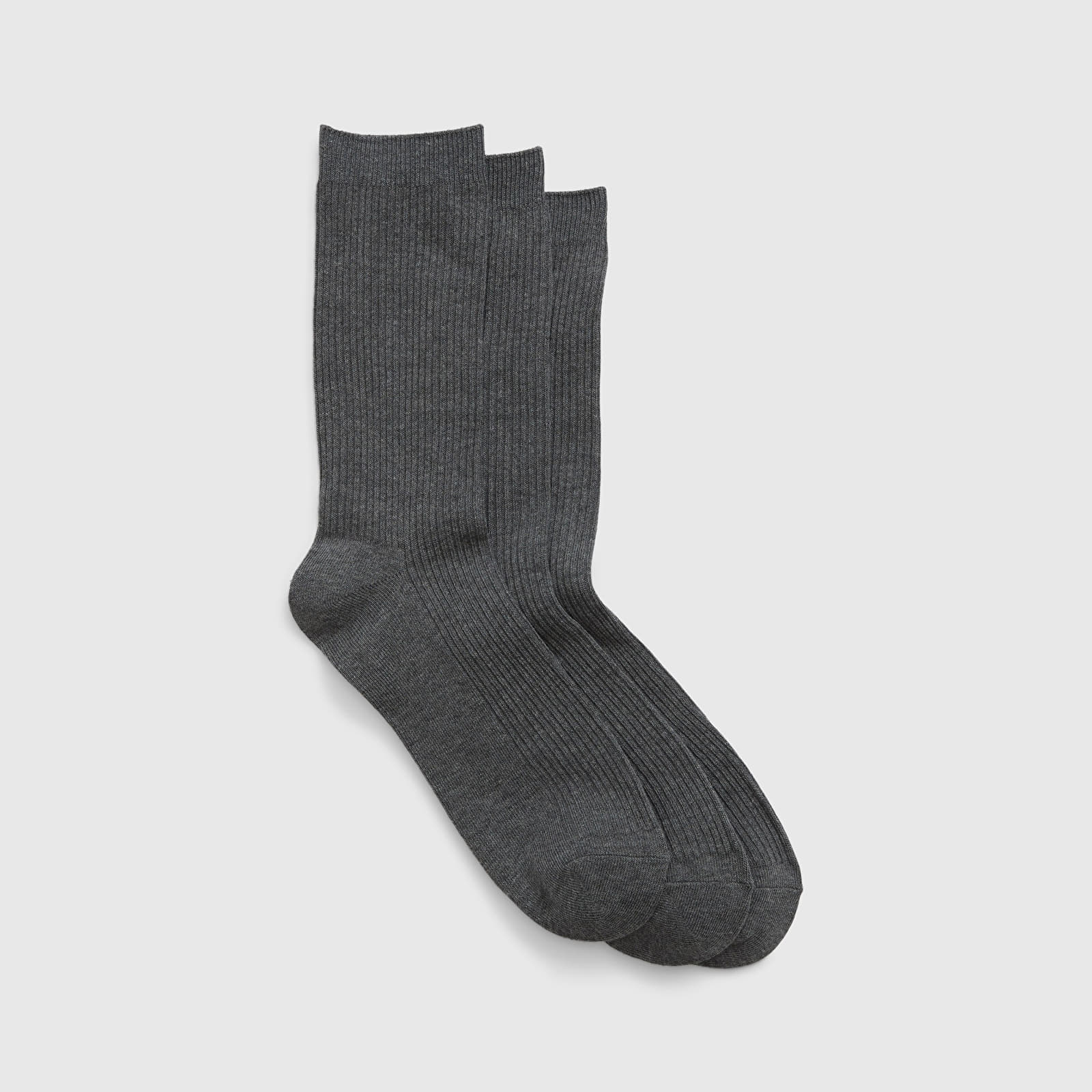 Шкарпетки GAP Basic Crew Socks 3-Pack Heather Grey