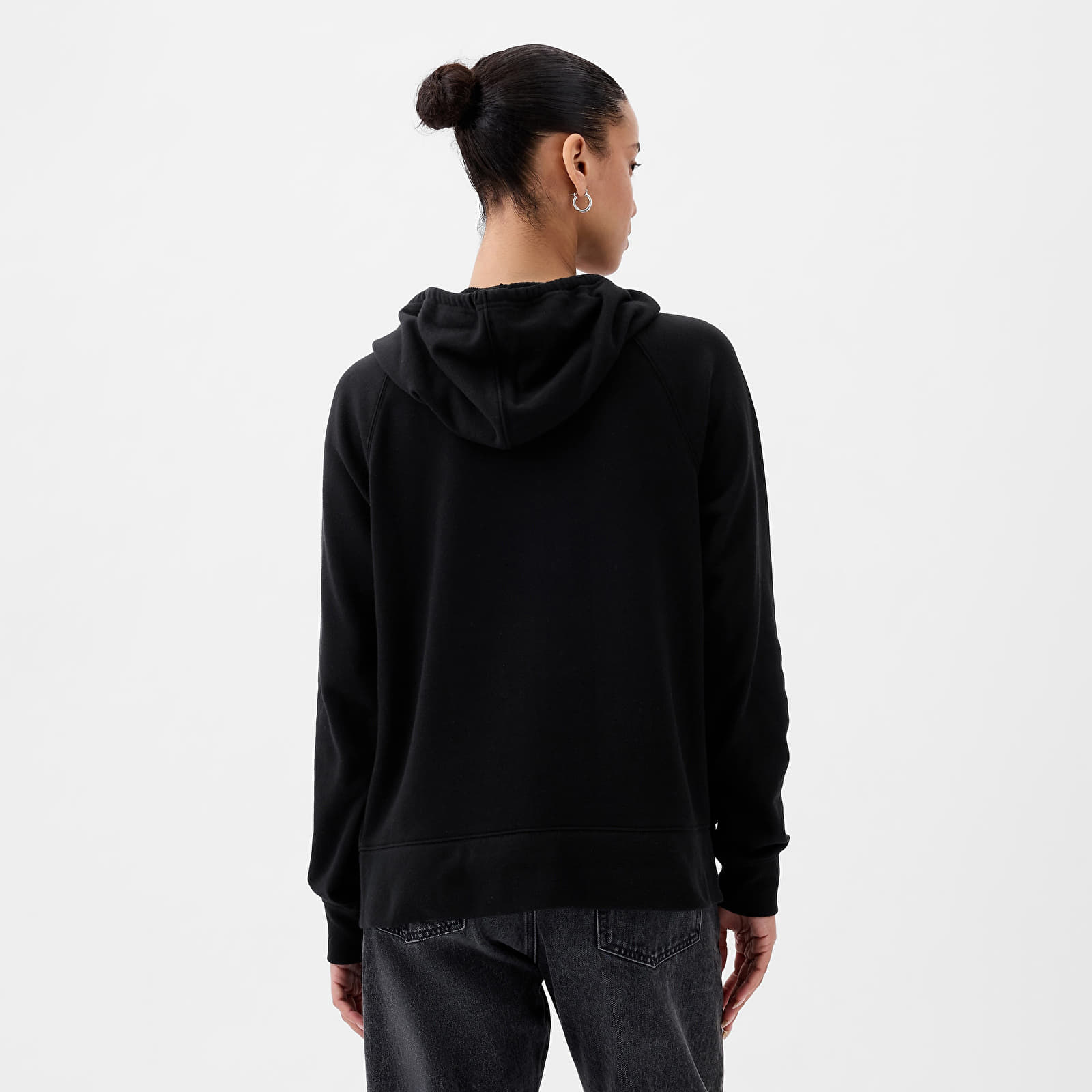 Hoodies and sweatshirts  GAP Fullzip Logo Hoodie True Black V2