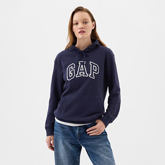 Sweatshirt GAP Pullover Logo Hoodie Navy Uniform