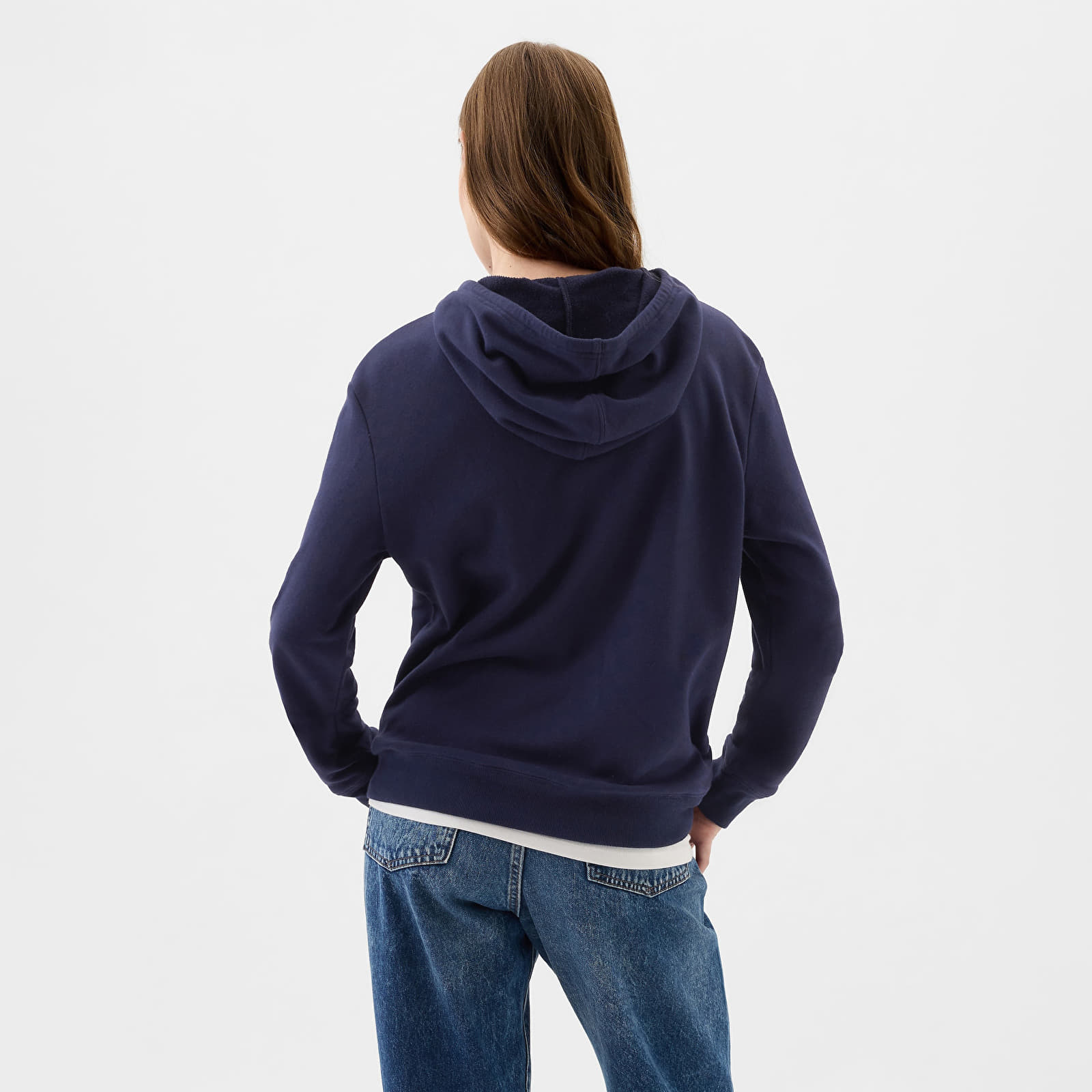 Sudaderas GAP Pullover Logo Hoodie Navy Uniform