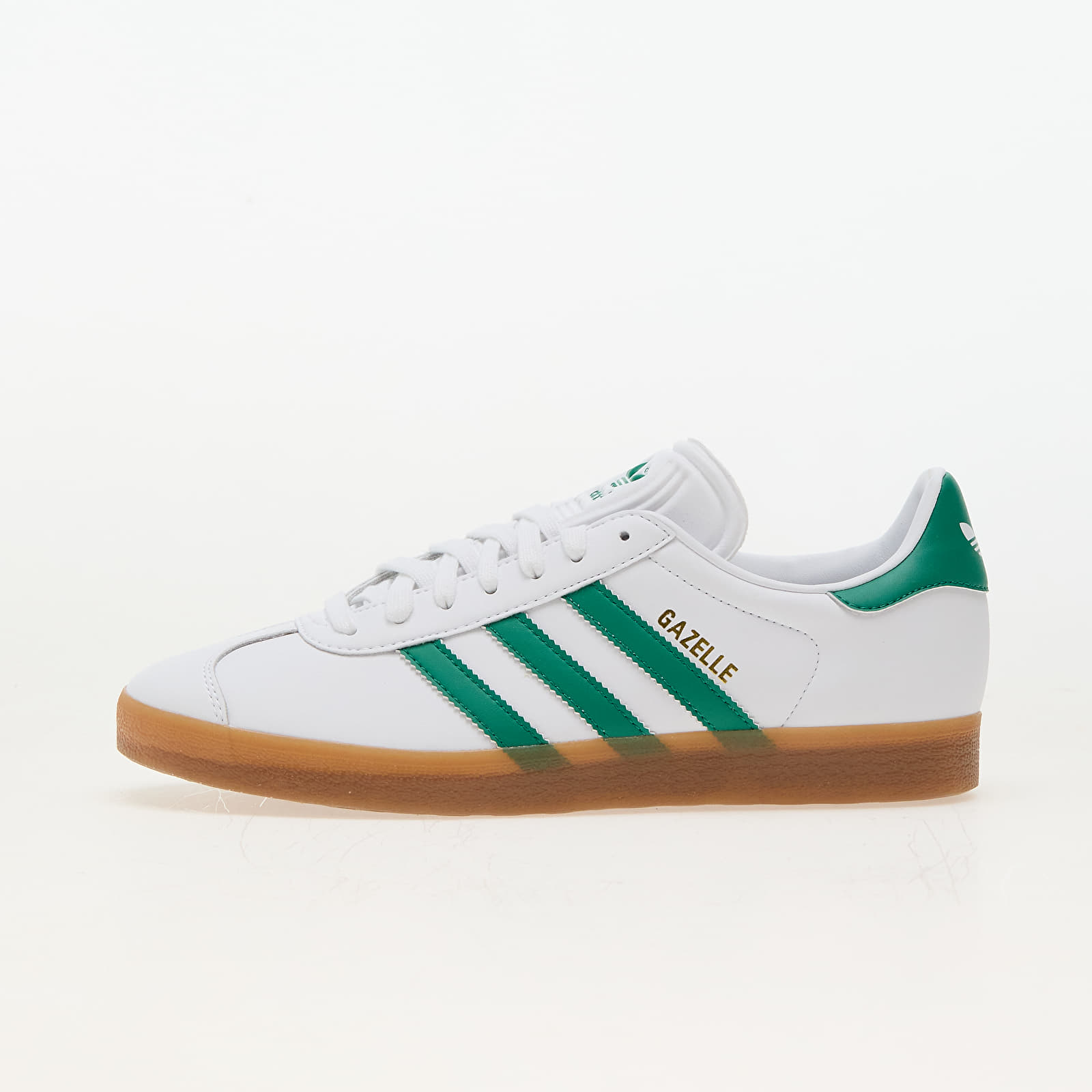 Baskets et chaussures pour hommes adidas Gazelle Cloud White Bold Green Gold Metallic Queens